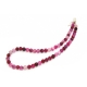 Pink Banded Agate Beaded Necklace